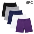 thumbnail image 6 of Diufon 5 Pack Under Dress Shorts for Girls High Waisted Cotton Bike Leggings Kids Athletic Workout Yoga Shorts, 6 of 9