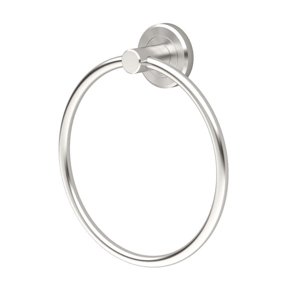 Gatco Latitude II Bathroom Wall Mounted Towel Ring, Satin Nickel