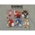 thumbnail image 4 of Sonic the Hedgehog Modern Characters Youth Heather Grey Graphic Hoodie- XS, 4 of 4