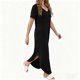 thumbnail image 4 of Vestido Corto para Mujeres Verano Cuello en V Bolsillo de Manga Corta Color Sólido Vestido de Cambio Casual para la Fiesta de la Playa de Primavera, 4 of 7