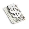 thumbnail image 1 of Bey-Berk International  Silver Plated Hinged Money Clip with Symbol, 1 of 1