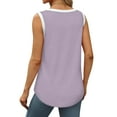 thumbnail image 6 of YDKZYMD Casual Tunic Tank Tops for Women Solid Colors Plus Size T Shirts Sleeveless Scoop Neck Camisole Vacation 2024 Trendy Tunic Tops M, 6 of 6