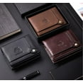 thumbnail image 6 of SCHLATUM Genuine Leather Credit Card Wallet for Men RFID Blocking Large Capacity Accordion Wallet with 21 Slots ID Window, Black, 6 of 9