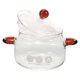 thumbnail image 1 of Glass Cooking Pot with Lid Heat Resistant Glass Saucepan Borosilicate Glass Cookware Pot, 1 of 5