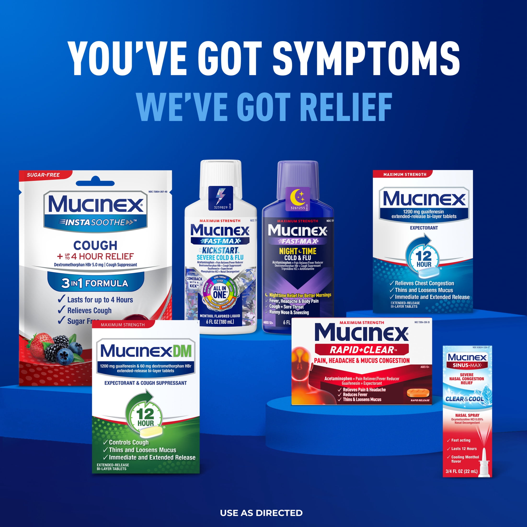 Mucinex Fast Max Cold and Flu Relief Liquid Gels, Maximum Strength Daytime (16 Count) and Nighttime (8 Count), Combo Pack