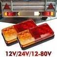 thumbnail image 4 of JUICEASE 2Pc 12V LED Rear Tail Light Indicator Stop Trailer Van Lamp Truck G3W0, 4 of 6