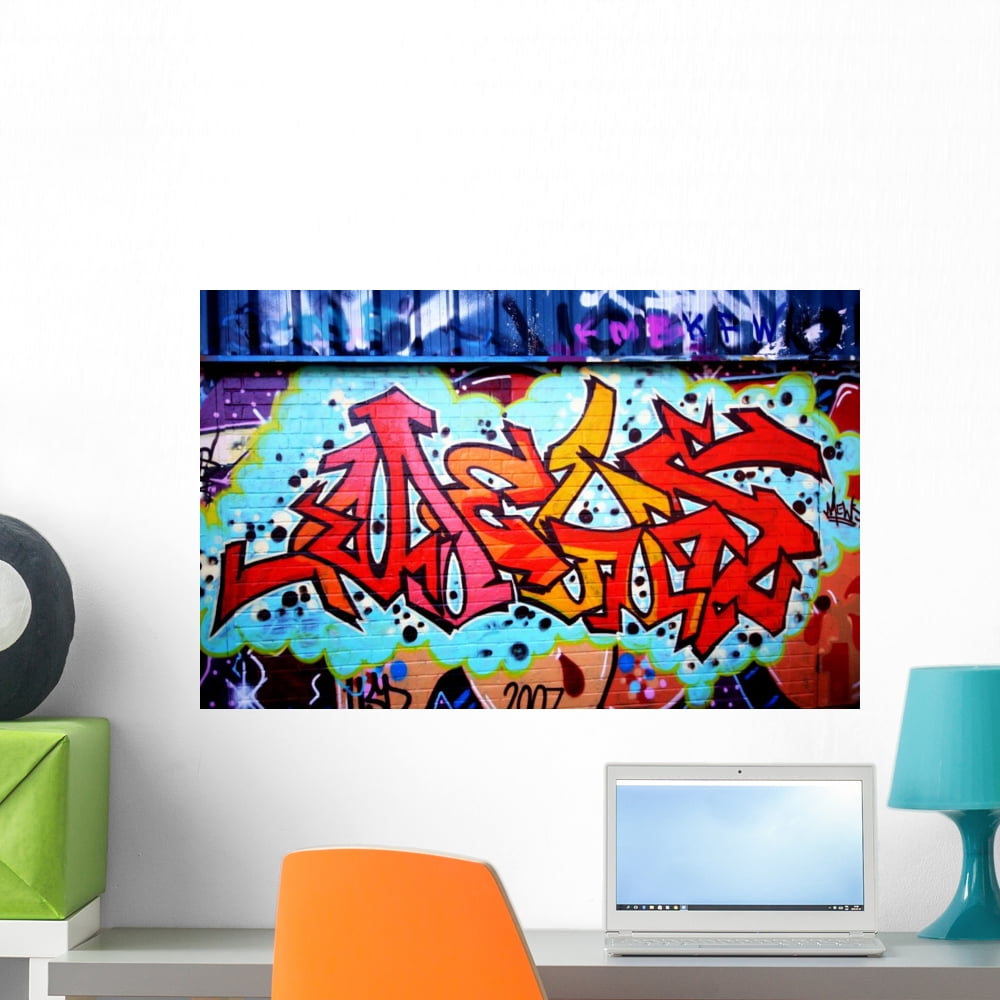 Graffiti Urban Wall Mural by Wallmonkeys Peel and Stick Graphic (24 in