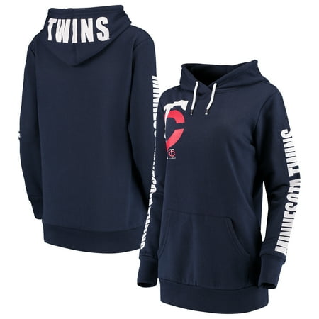 Minnesota Twins Fleece - Minnesota Twins G-III 4Her by Carl Banks Women's 12th Inning Pullover Hoodie - Navy