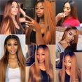 thumbnail image 3 of Hair Bundles MAMART Straight Brown Ombre 30 cm a 40 cm 300 g, 3 of 9