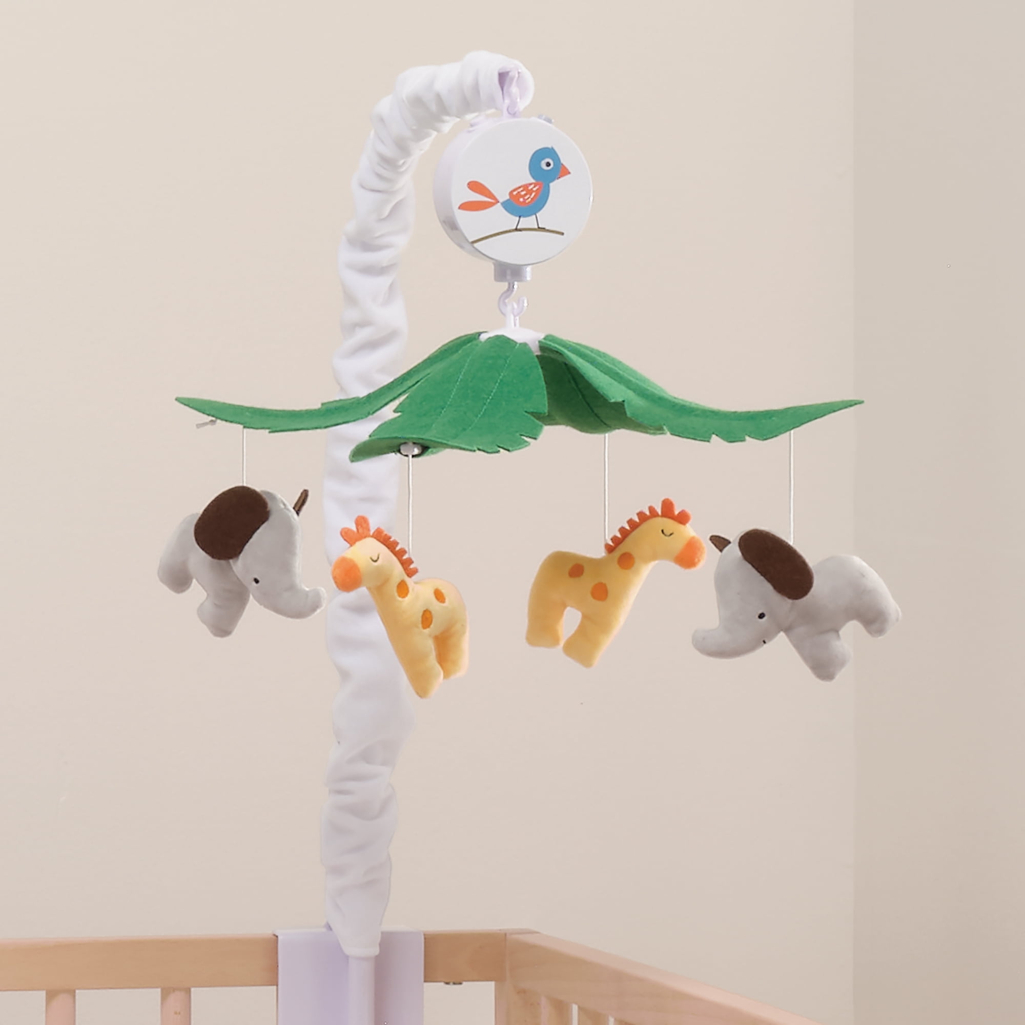 Bedtime Originals Lollipop Jungle Musical Baby Crib Mobile Soother Toy