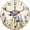 CowPPP-14, variant on Eveokoki Cow Surrounded By Colorful Flowers Wall Clock 10 Inch Battery Operated Silent Non Ticking Rustic Wooden Clocks Home Decor for Kitchen, Living Room, Bedroom, Office
