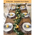 thumbnail image 4 of 13 Inch Round Placemats Set of 4, Brown Flowers Non Slip Heat Insulation PP Table Mats, Spring Floral Botanical Modern Art Washable Place Mats for Kitchen Dining Party Table Decor, 4 of 7