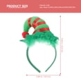 thumbnail image 4 of 2 diademas navideñas con forma de elfo, ideales para fiestas navideñas y festivales., 4 of 7