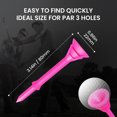 thumbnail image 2 of Golf Tees Plastic Unbreakable Long 3 1/4 inch Cup Bulk Value 24 Pack,Golf Tee Upgrade Low Resistance Cushion Multiple Colors, 2 of 13