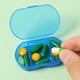 thumbnail image 4 of Organizador portátil de vitaminas con 3 compartimentos | Pastillero para mañana, mediodía y noche | Pastillero compacto de viaje | Almacenamiento de plástico transparente para vitaminas y suplementos, 4 of 6