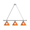 thumbnail image 2 of Holland Bar Stool BL3CHClmson Clemson Tigers 3 Shade Pool Billiard Light, Chrome, 2 of 3