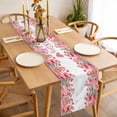 thumbnail image 6 of Valentine's Day Cotton Linen Table Runner for Dining Kitchen, Spring Watercolor Cake Pink Red Wedding Outdoor Party Tablerunners Decoration, Dresser Scarf Coffee Tablecloth Runners 13x90 Inches, 6 of 9