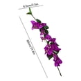 thumbnail image 3 of Cififendec Artificial Bougainvillea Flowers, Silk Bougainvillea Branches Deep Purple Faux Bougainvillea Long Stem Household Flowers for Home Garden DIY Wedding Centerpieces (31.4"*2.5"), 3 of 6