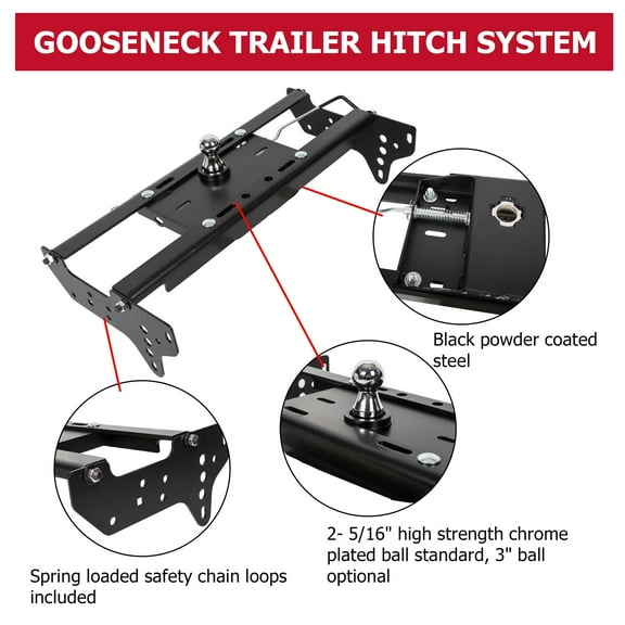For 99-16 Ford F250 F350 Complete Under bed Gooseneck Trailer Hitch System
