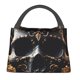 thumbnail image 1 of Balery Gold Pattern Black Skull Bolsa de Aislamiento Portátil – Bolsa de Almuerzo con Forro de Aluminio Mejorado, Funda Impermeable y Fácil de Limpiar para Picnic y Caja de Almuerzo, 1 of 6