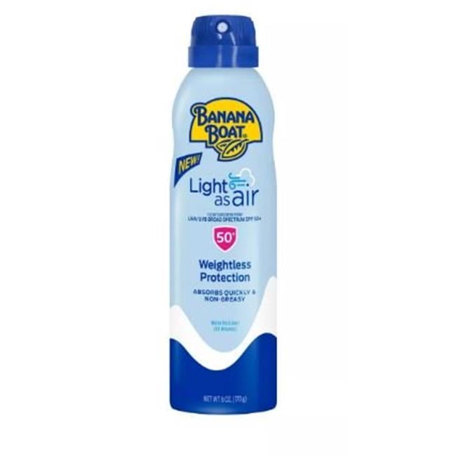 Banana Boat 1649310 6 oz Light As Air Sunscreen Spray - SPF 50