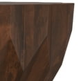 thumbnail image 4 of Simpli Home Turnbull 34 inch Wide Solid Mango Wood Contemporary Coffee Table in Walnut, Fully Assembled, 4 of 7