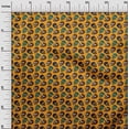 thumbnail image 2 of oneOone Georgette Viscose Mustard Yellow Fabric Skull Craft Projects Decor Fabric Printed By The Yard 42 Inch Wide, 2 of 4