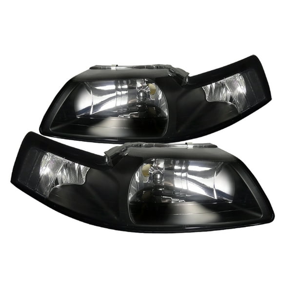 Spec D Tuning Black Headlights for 1999-2004 Ford Mustang