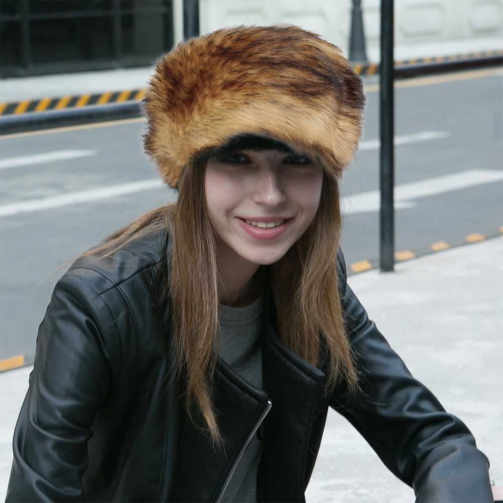 Russian Faux Fur Headband Ski Hats Hat 