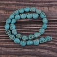 thumbnail image 2 of Tnarru 4xTurquoise Loose Bead Gemstone Skull Spacer Bead for DIY Jewelry Making Craft 4 Pcs, 2 of 8