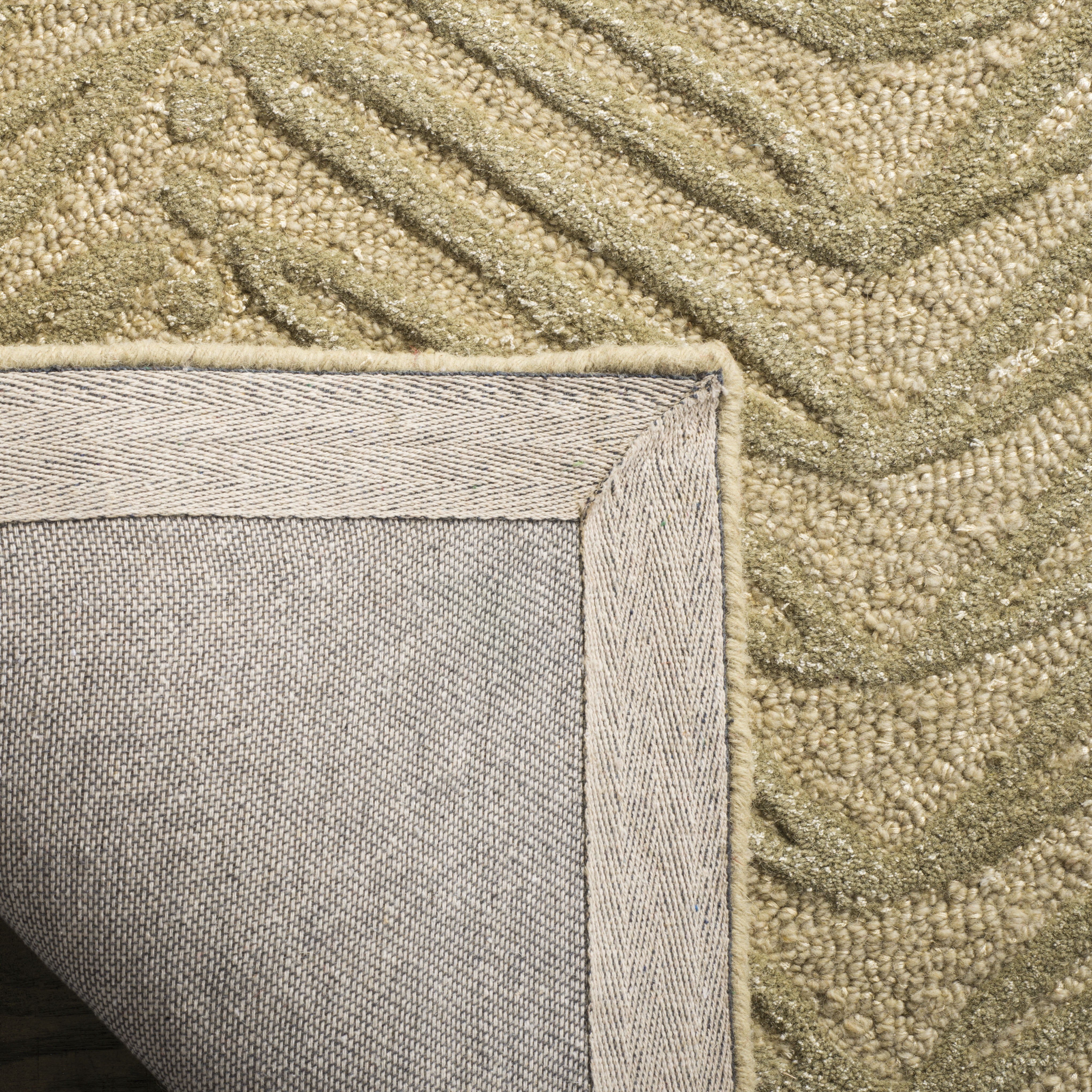 SAFAVIEH Martha Stewart Urban Chevron Floral Area Rug, Oolong Tea Green, 8' x 10'