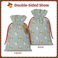 thumbnail image 2 of Pofeuu Baby Elephant Giraffe Print Burlap Bags with Drawstrings Drawstring Gift Bags Pouch Bag for Thankgiving Birthday Party Gift Wrapping Treats and Party Favors-Medium, 2 of 9