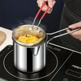 thumbnail image 4 of Multipurpose Deep Frying Pot with Handles Milk Pot Stainless Steel Small Pot, 4 of 5