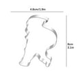 thumbnail image 3 of Christmas Cookie Cutters,3" Holiday Cookie Cutters Shape with Recipe Instruction Gingerbread Men,Christmas Tree,Snowflake,Candy Cane,Santa Face and Snow Man for Baking,1 PC, 3 of 7