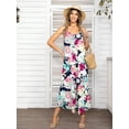 thumbnail image 3 of CALIPESSA Womens Summer Floral Print Wide Leg Strapless Casual Jumpsuits For Women, 3 of 5