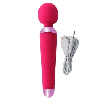 LOSSTA Baguette magique WY0017 corps personnel Baguette poche Massager, Vibrator Wireless Magic Wand électrique puissant massage étanche -10 Fonction (rose)