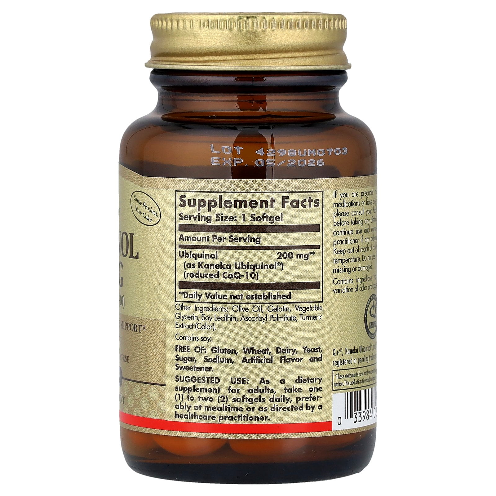 Ubiquinol - Reduced CoQ-10 200 mg - 30 Softgels