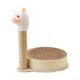 thumbnail image 3 of Poste rascador para gatos Salvador cama y tablero rascador corrugado 2 en 1 con pelota de Oveja, 3 of 10