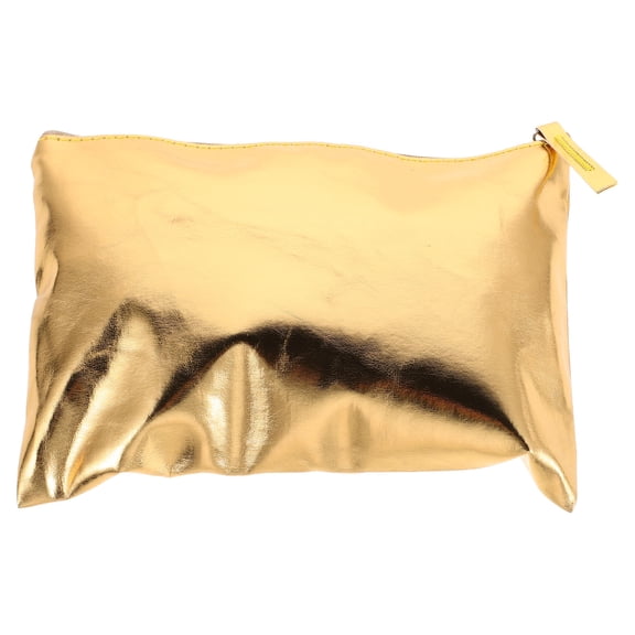 Raindrops Golden Rectangular Coin Purse 1Pcs Pu Leather Minimalist Design For Women To Organize Small Accessories