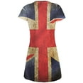 thumbnail image 2 of British Flag Union Jack Grunge Distressed All Over Juniors Beach Cover-Up Dress Multi SM, 2 of 2