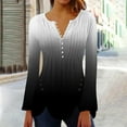 thumbnail image 3 of Patlollav Womens Long Sleeve Tops Fashion Casual Button Print Blouse on Ladies, 3 of 7
