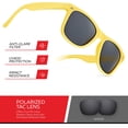 thumbnail image 3 of Gafas de sol polarizadas retro rebobinadas para hombres y mujeres - Gafas de sol clásicas con protección UV, 3 of 6