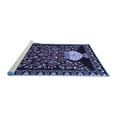thumbnail image 2 of Ahgly Company Machine Washable Indoor Rectangle Persian Blue Traditional Area Rugs, 8' x 12', 2 of 4