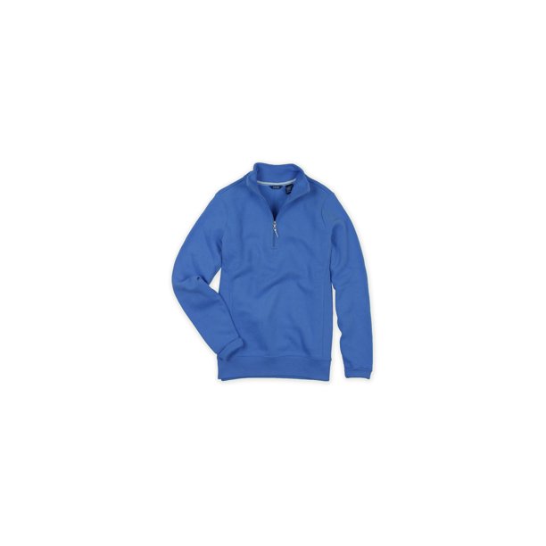 IZOD Sudadera de forro polar con cremallera de 1/4 para mujer, azul, XS IZOD Camisa de entrenamiento
