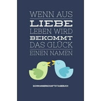 Wenn Aus Liebe Leben Wird Bekommt Das Glück Einen Namen Schwangerschaftstagebuch: A5 52 Wochen Kalender als Geschenk für Schwangere - Geschenkidee für werdene Mütter - Schwangerschafts-tagebuch - Kale