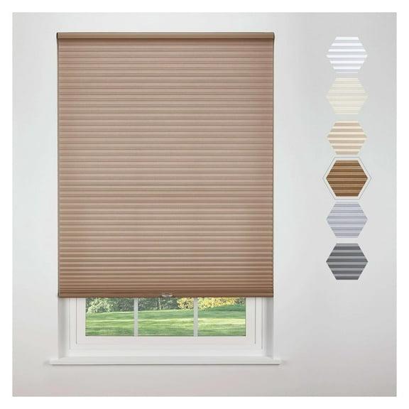 Cordless Cellular Light Filtering Shade 62 3/4 W x 84 H, Harvest (Arrives 1/4" Narrower)