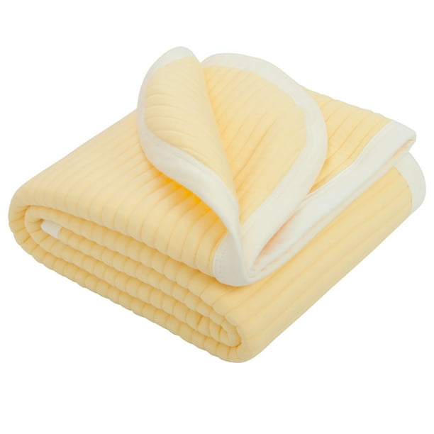 NTBAY Jersey Cotton Quilted Toddler Blanket, Breathable and Warm Baby