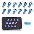 thumbnail image 3 of Ultralight TC4 Titanium M5x10mm T25 Torx Disc Brake Bolts, 1.26g Each, Black Mountain Bike Brake Rotor Fixing Screws with EVA Storage Box - 12-Pack Cycling Accessories for Riding Enthusiasts, 3 of 6