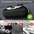 thumbnail image 4 of Support de Lunettes de Soleil pour Pare-Soleil de Voiture, protection et Boîte de Rangement pour Lunettes de Voiture, Ouverture et Fermeture à un Bouton, Résistant aux Rayures, 4 of 6