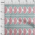 thumbnail image 1 of oneOone Viscose Chiffon Fabric Peacock Block Printed Craft Fabric BTY 42 Inch Wide, 1 of 4
